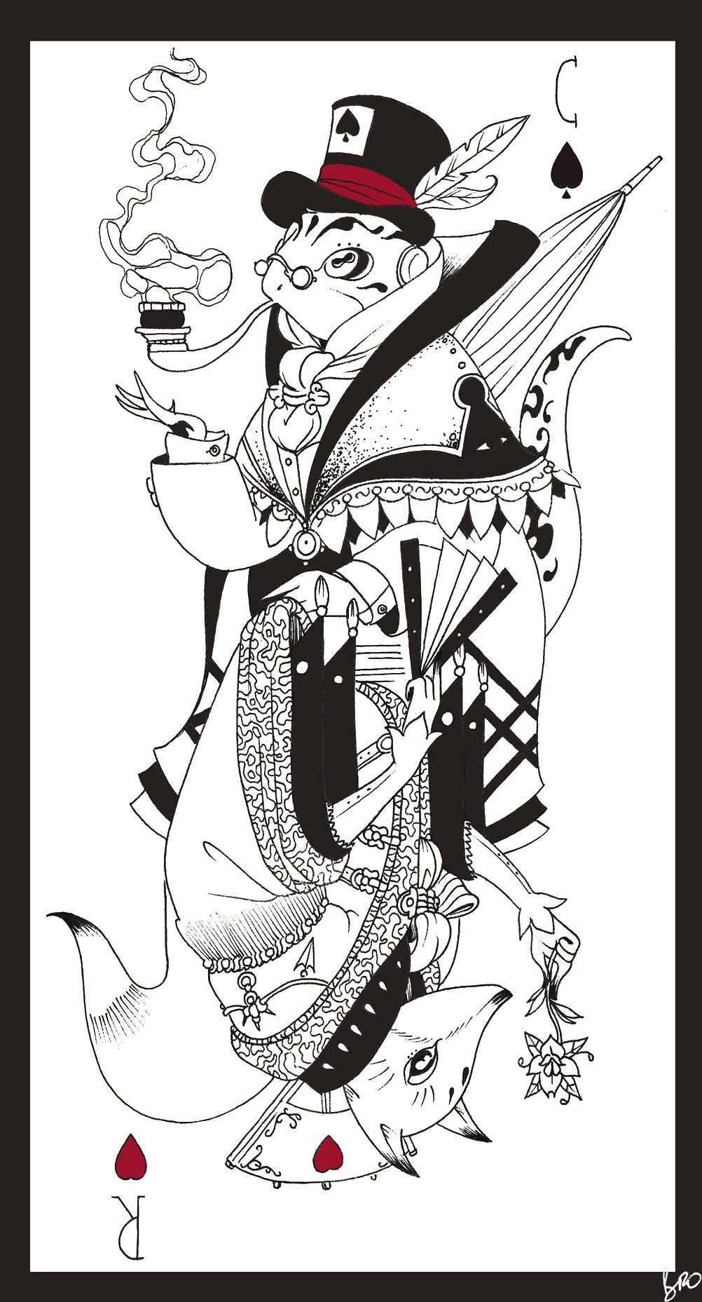 Bro_la_bete_humaine_dessin_cartoon_renard_grenouille_card