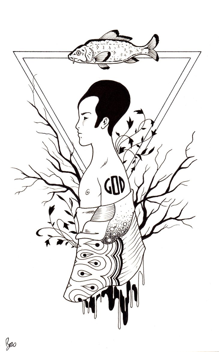 Bro_la_bete_humaine_dessin_fish_men_tree