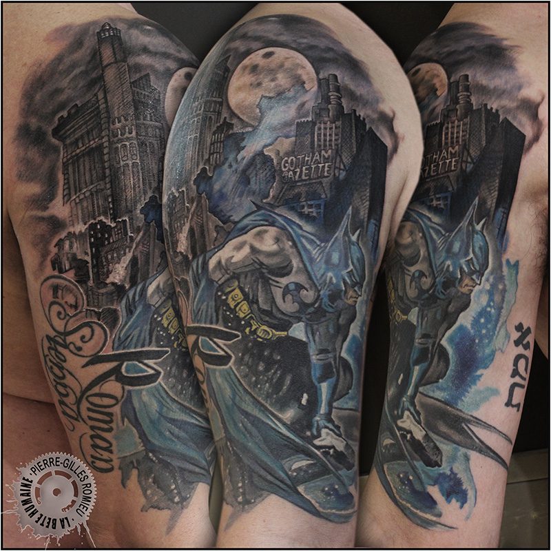 Pierre-Gilles Romieu_la_bete_humaine_tattoo_batman_gotham_gazette
