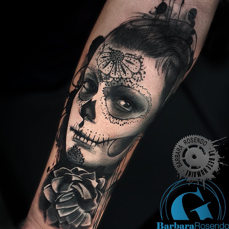 meilleure-tatoueuse-paris-barbara-rosendo-tatouage-catrina-tattoo