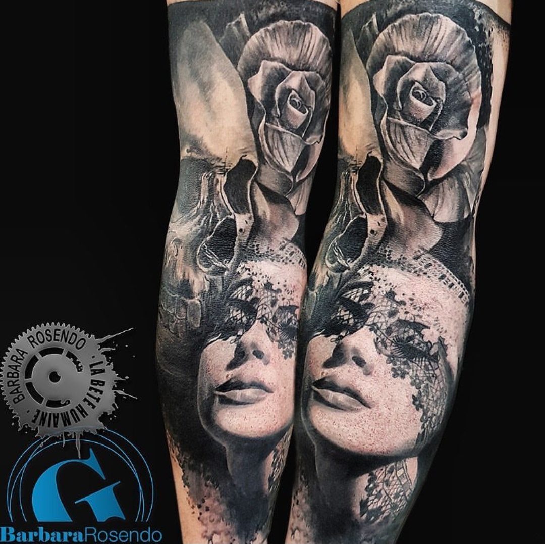 meilleure-tatoueuse-paris-barbara-rosendo-tatouage-crane-skull-rose-tattoo