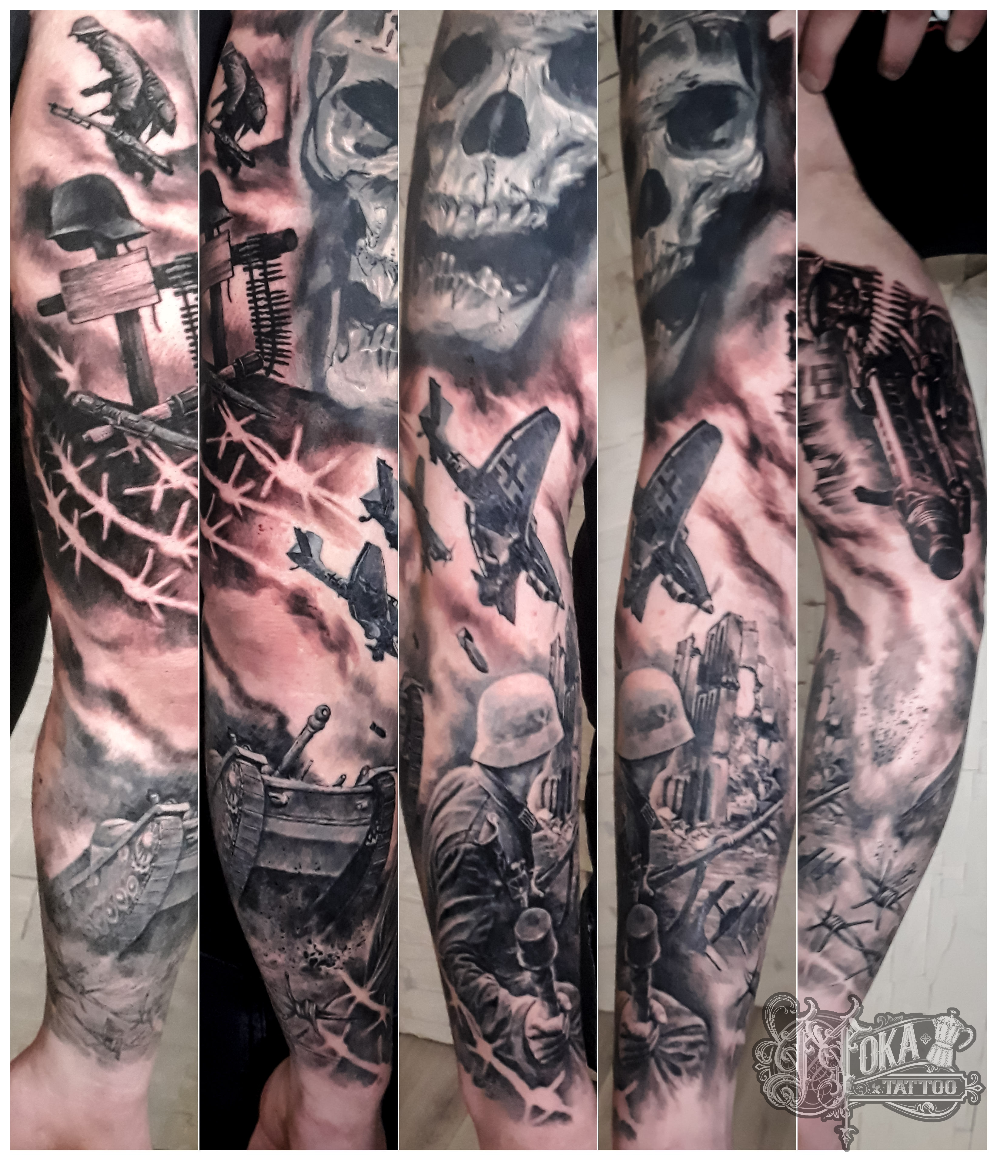 tatoueur-guest-paris-moka-tatouage-composition-guerre-mondiale-tattoo