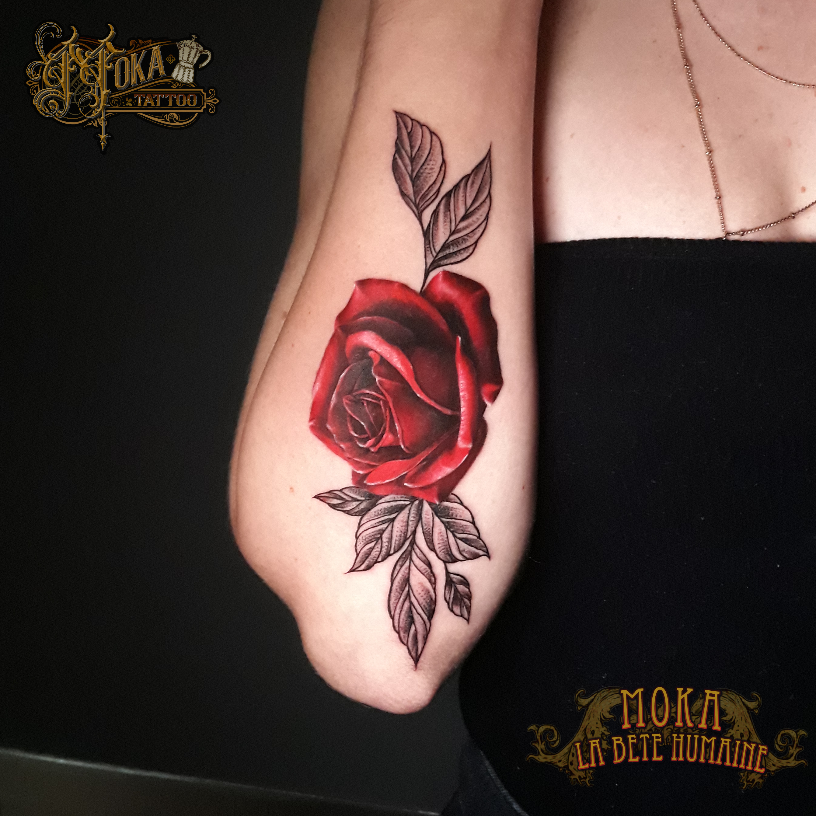 tatoueur-guest-paris-moka-tatouage-rose-rouge-avant-bras-tattoo