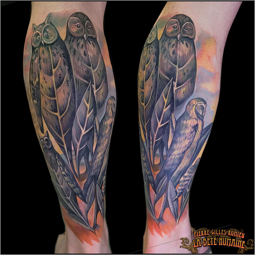 meilleur-tatoueur-paris-pierre-gilles-romieu-tatouage-tattoo-magritte-chouettes