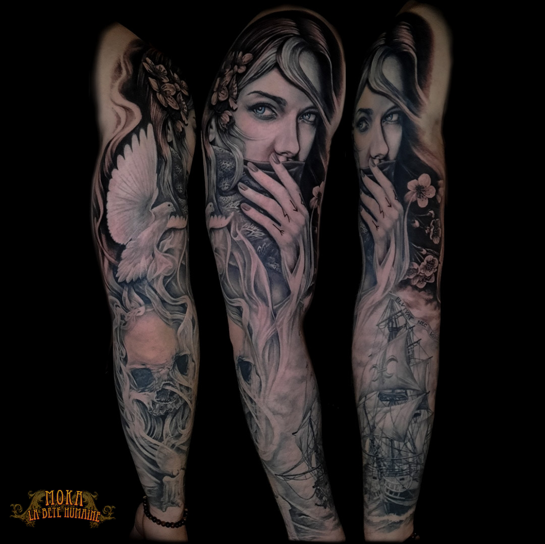 moka-tatoueur-paris-realiste-style-realisme-tatouage-tattoo-femme-colombe-crane