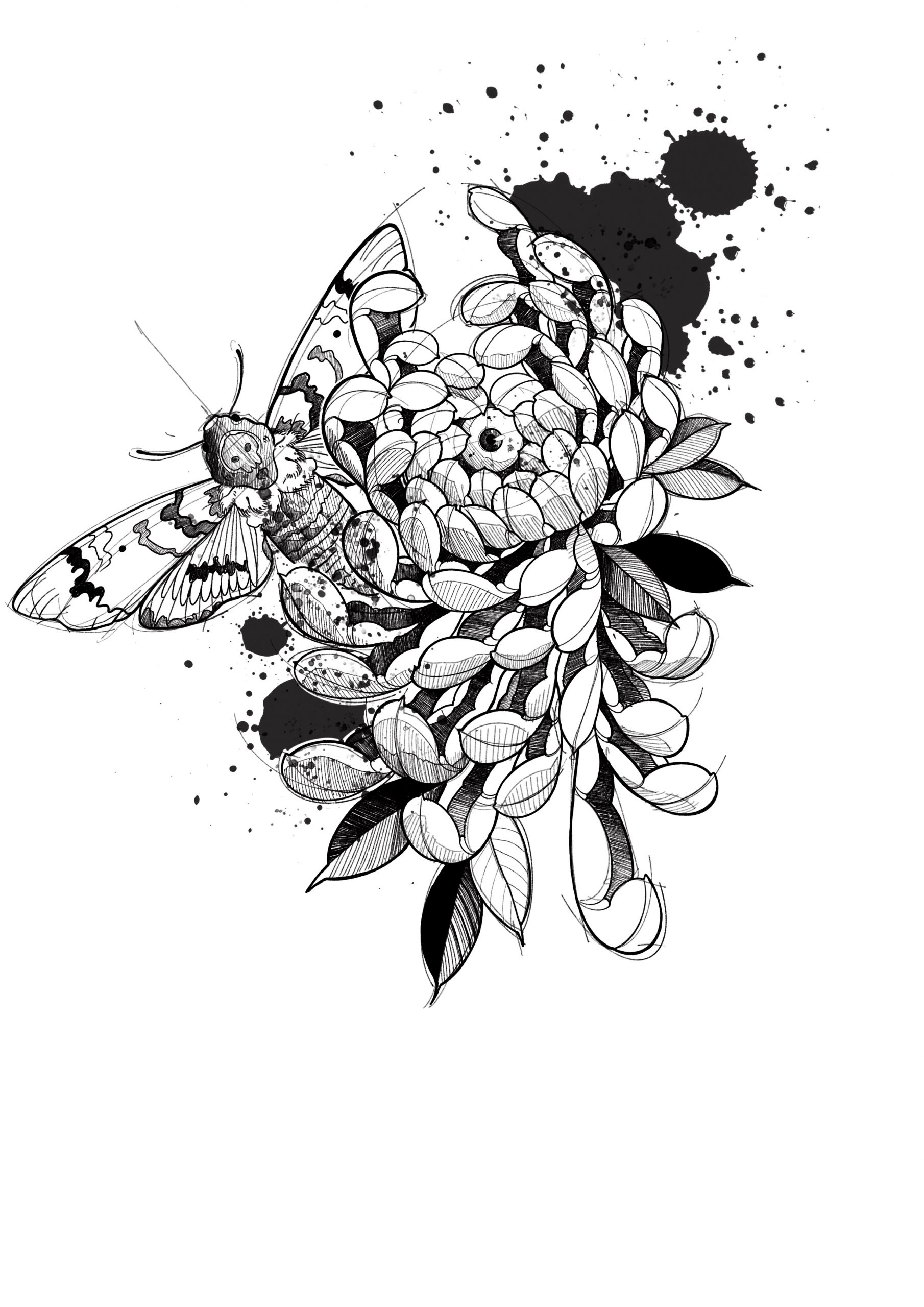 Dessin disponible pour tatouage de Peter Galt, apprenti tatoueur à Paris