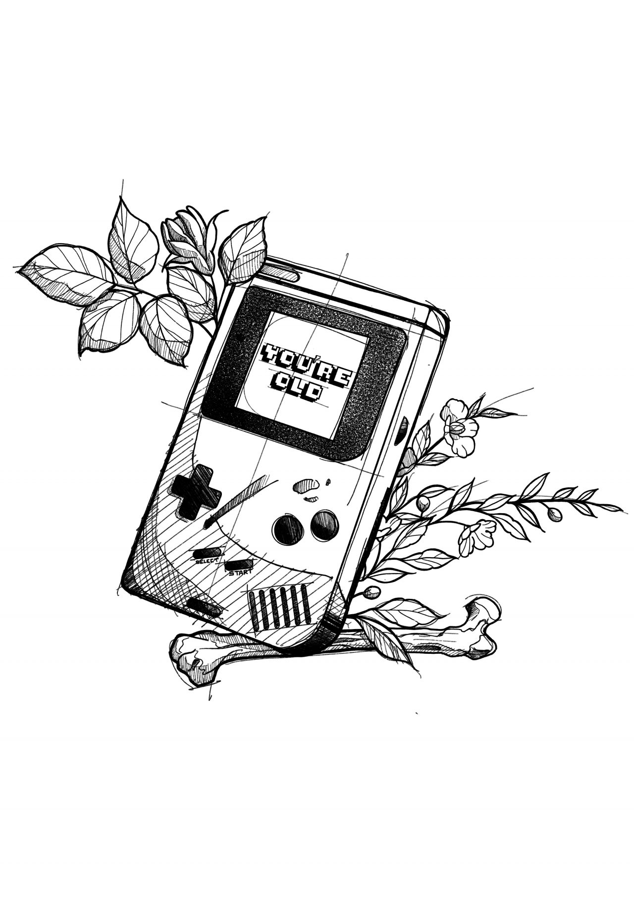 Dessin disponible pour tatouage de Peter Galt, apprenti tatoueur à Paris