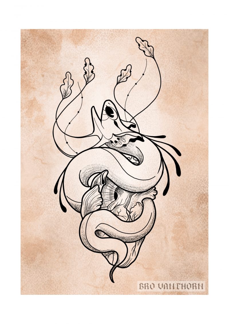 Projet tatouage proposé par le tatoueur Bro Vanthorn