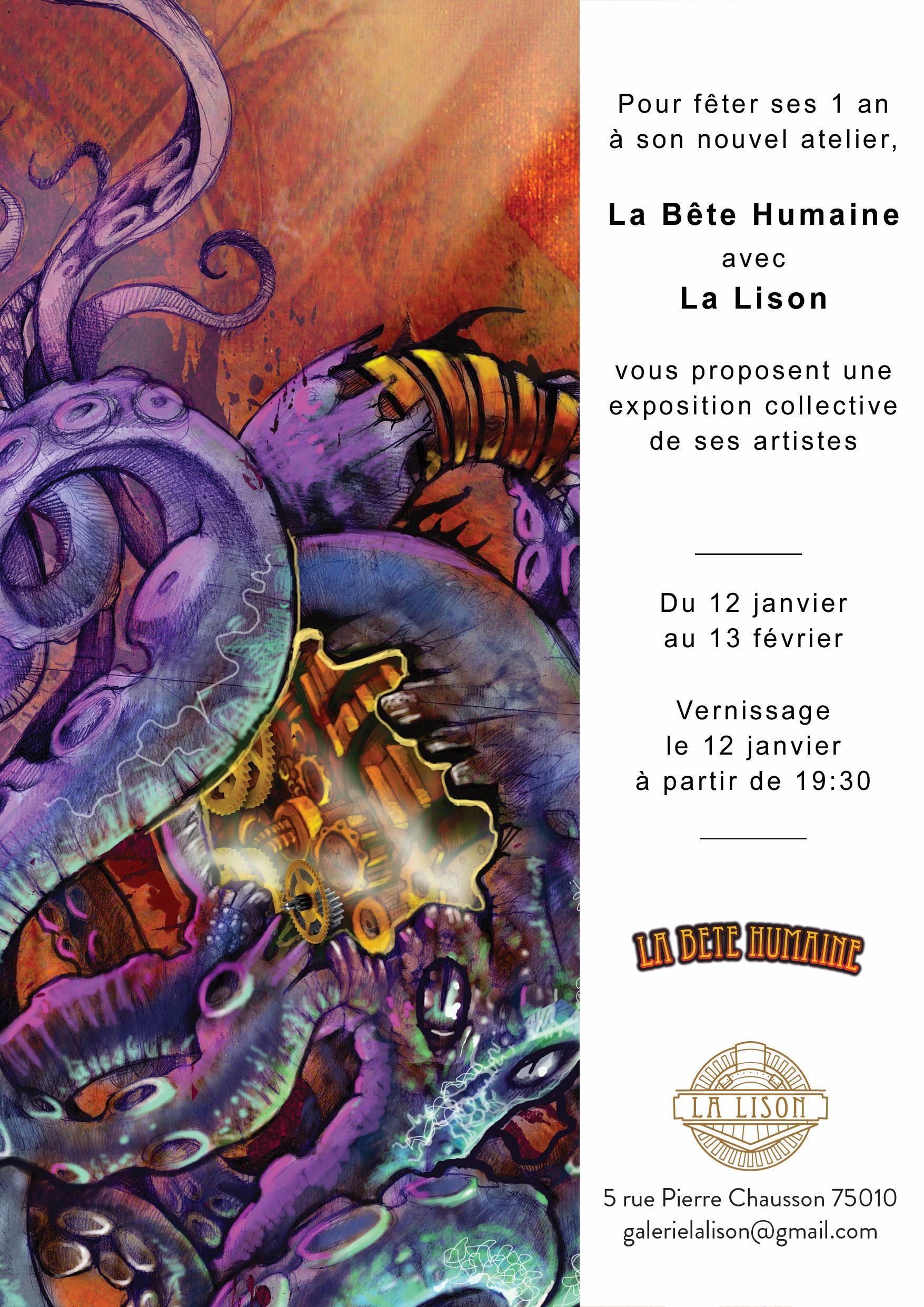 La Bête Humaine fête ses 1 an dans son nouvel atelier