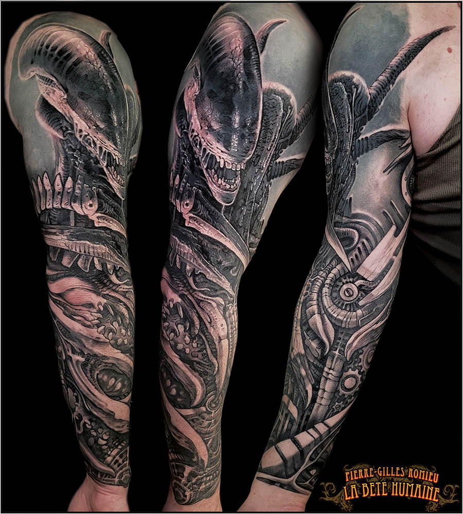 pierre_gilles_romieu_la_bete_humaine_tattoo_alien_biomeca