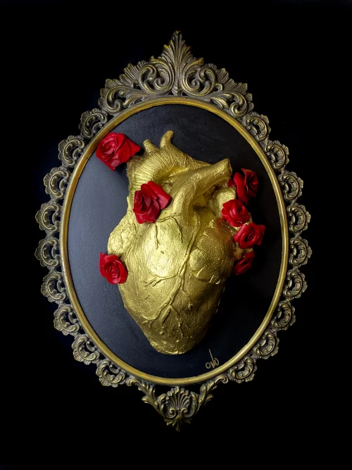 Coeur fleuris par Ono, Paris