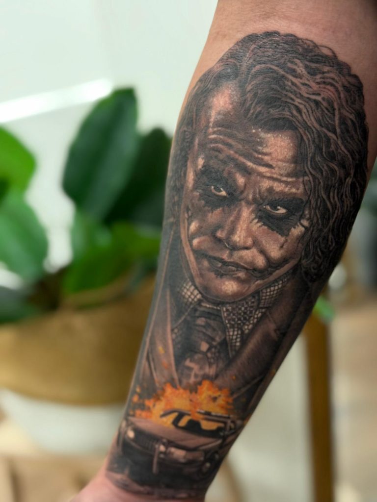 Joker tattoo by Alvaro Sanchez