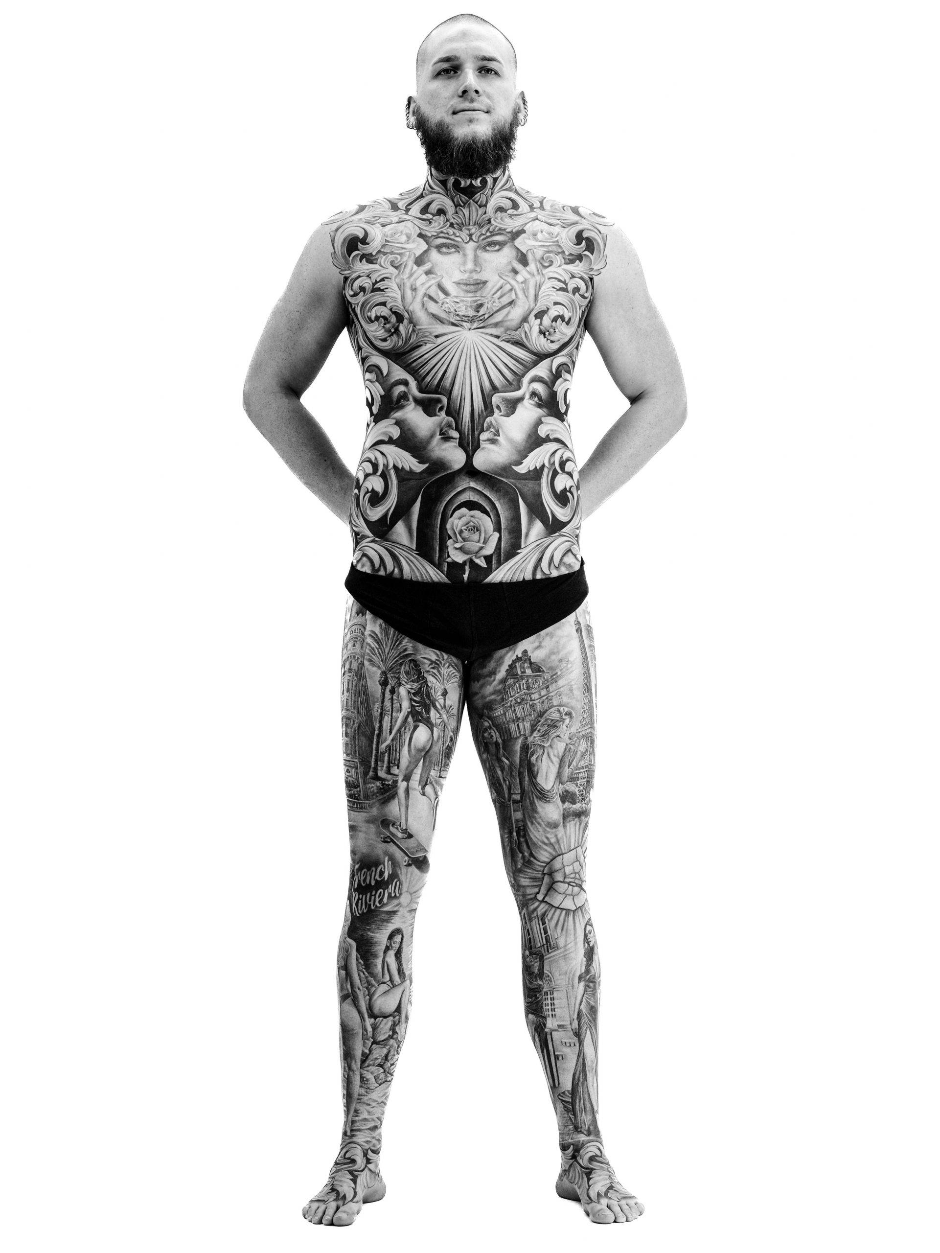 full body in realism by Moka, best tattoo artist in Paris